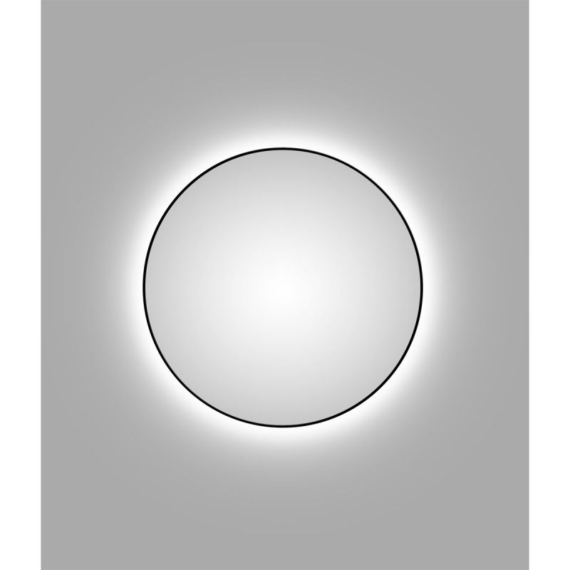 DSK  Design LED Lichtspiegel Silver Globo Black Dm 120 cm