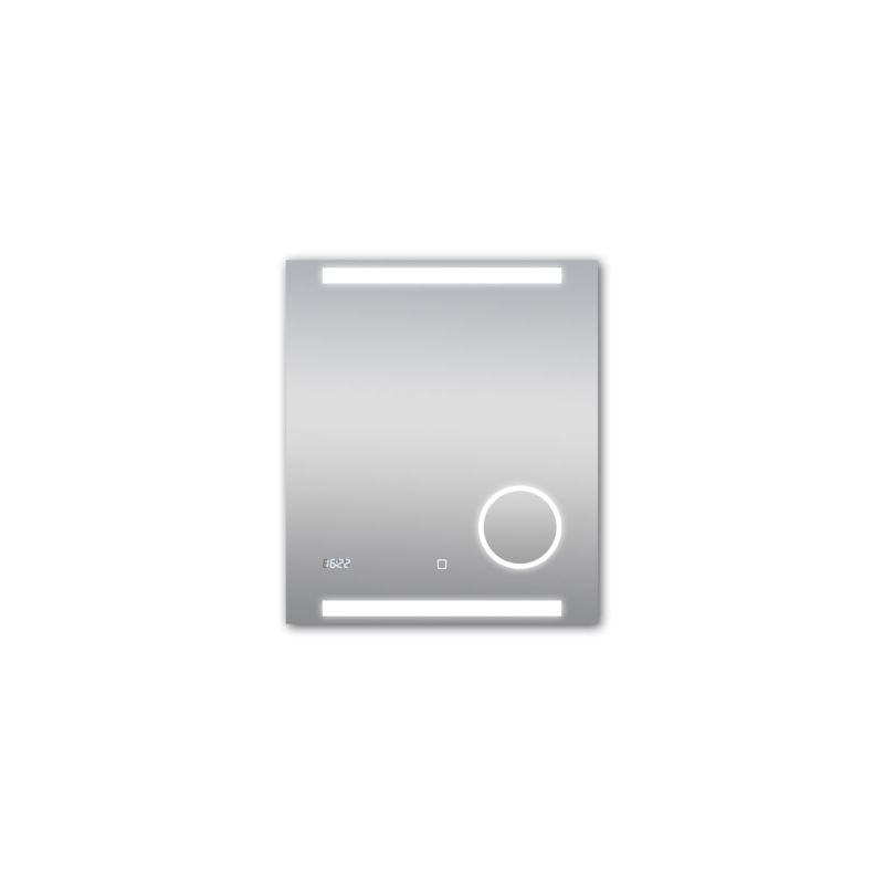 DSK Design LED Lichtspiegel Silver Rey 60 x 70 cm