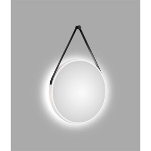 DSK  Design LED Lichtspiegel Silver Barbier White Dm 50 cm