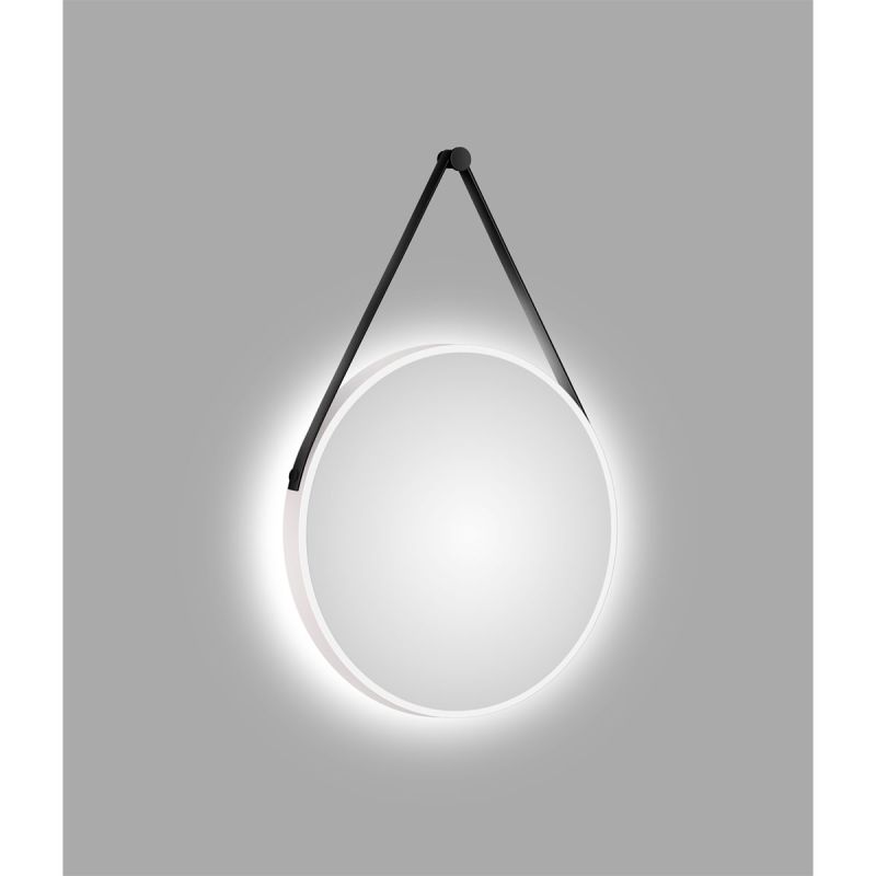 DSK  Design LED Lichtspiegel Silver Barbier White Dm 50 cm