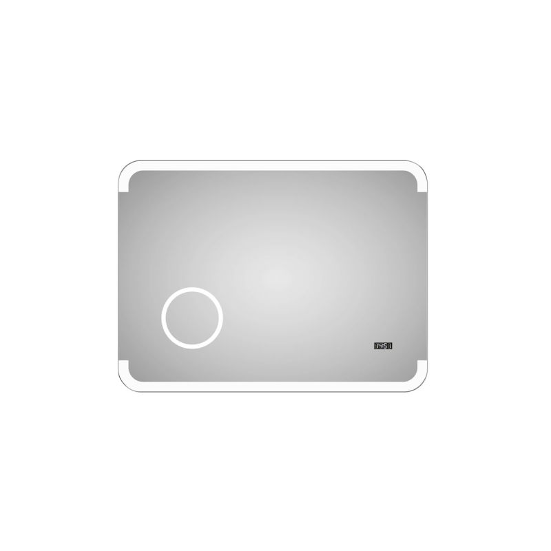 DSK  Design LED Lichtspiegel Silver Grace 80 x 60 cm