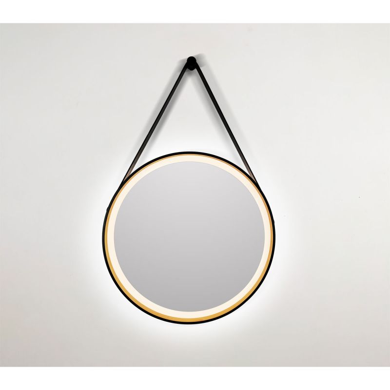 DSK  Design LED Lichtspiegel Black Veran LED Dm 55 cm