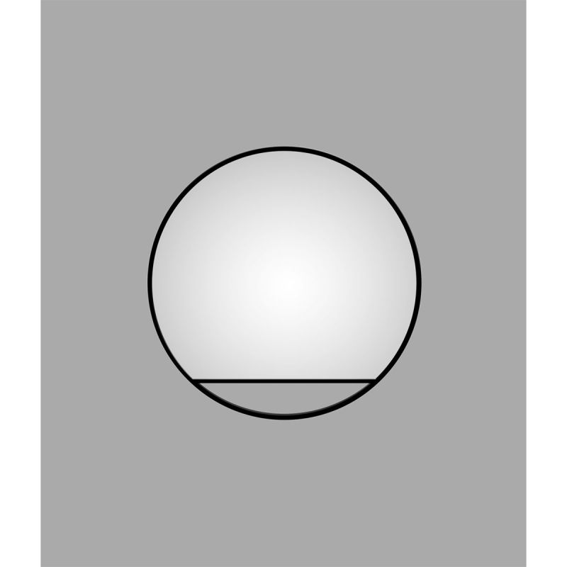 DSK  Design Spiegel Silver Cosmos Black Dm 60 cm