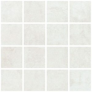 Feinsteinzeug-Fliese Mosaik Atrium Alpha blanco 30 x 30 cm