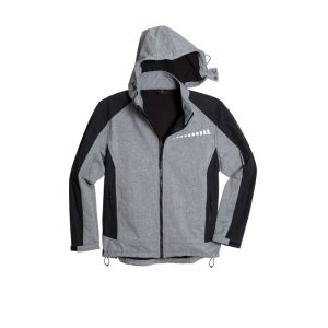 Scheibler Hoody Professional Softshell dunkelgrau meliert/schwarz Größe M Scheibler Hoody Professional Softshell dunkelgrau meliert/schwarz Größe M