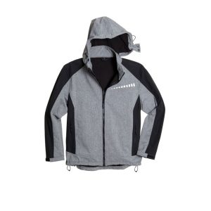 Scheibler Hoody Professional Softshell dunkelgrau meliert/schwarz Größe XXL Scheibler Hoody Professional Softshell dunkelgrau meliert/schwarz Größe XXL