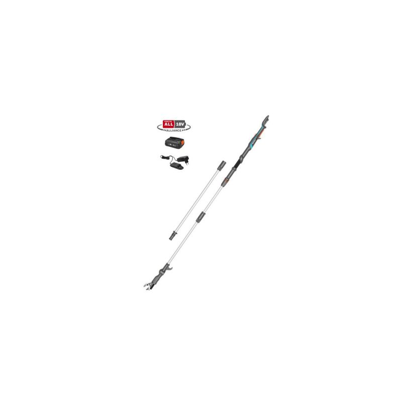 Gardena Akku-Teleskop-Baumschere HighCut 360/18V P4A Ready-To-Use Set