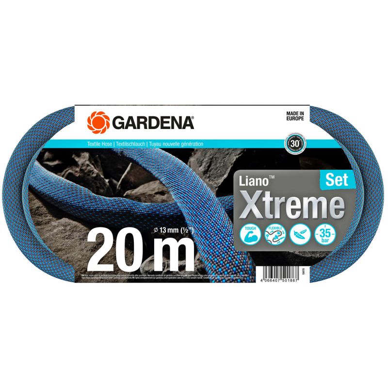 Gardena Gartenschlauch-Set Liano™ Xtreme 20m