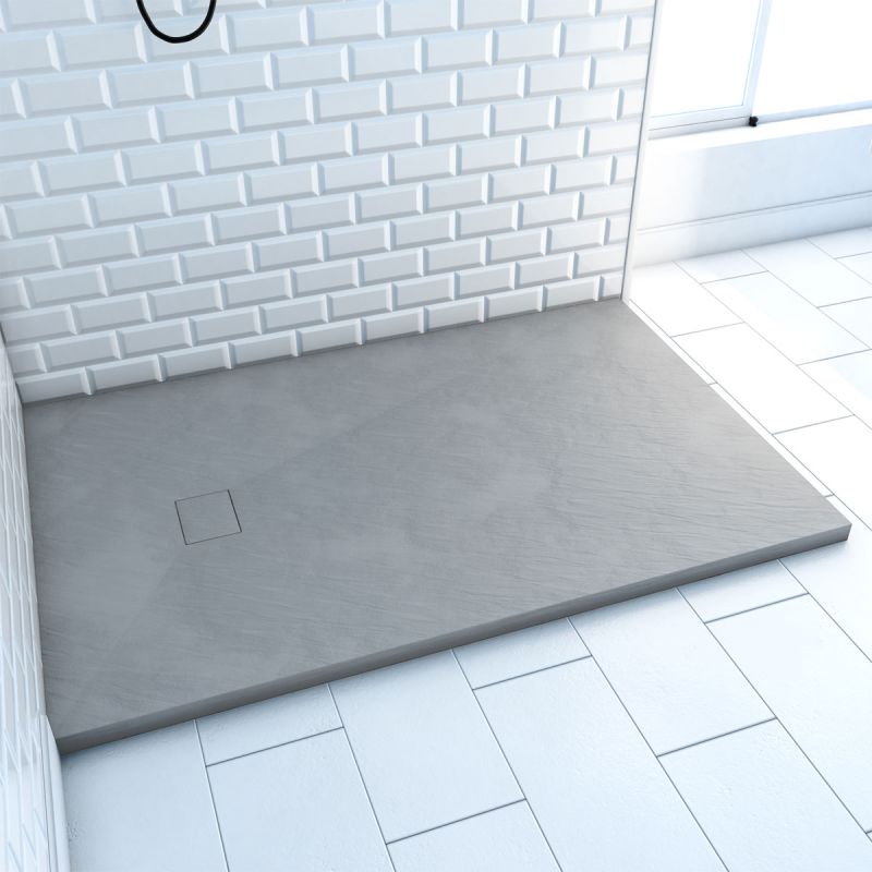 Aurlane Duschtasse Stone SMC grau 80 x 120 cm
