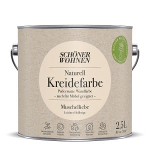 Schöner Wohnen Farbe Naturell Kreidefarbe 2,5 L Muschelliebe Schöner Wohnen Farbe Naturell Kreidefarbe 2,5 L Muschelliebe