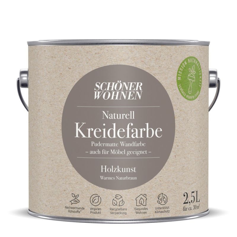 Schöner Wohnen Farbe Naturell Kreidefarbe 2,5 L Holzkunst