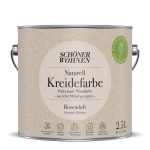 Schöner Wohnen Farbe Naturell Kreidefarbe 2,5 L Rosenduft Schöner Wohnen Farbe Naturell Kreidefarbe 2,5 L Rosenduft