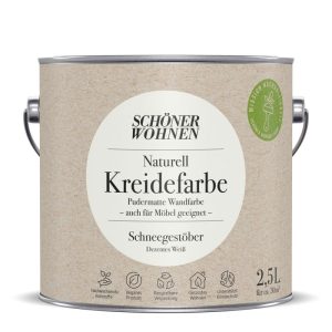 Schöner Wohnen Farbe  Naturell Kreidefarbe 2,5 L Schnee- gestoeber