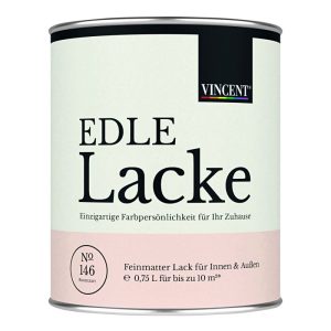 Vincent Edle Lacke Rosenzart feinmatt 750 ml