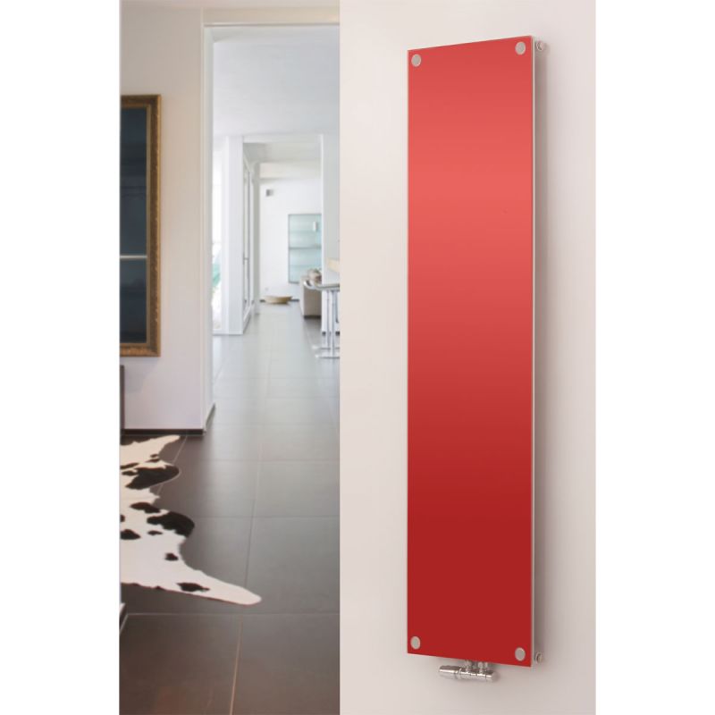 Ximax Raumheizkörper P1/G 1800 x 520 mm 720 Watt Mittenanschluss Glas Rubinrot