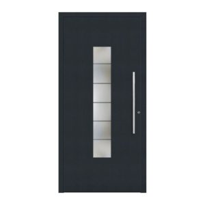 Aluminium-Sicherheitshaustür 108 Lucca anthrazit Anschlag rechts 110 x 210 cm Aluminium-Sicherheitshaustür 108 Lucca anthrazit Anschlag rechts 110 x 210 cm