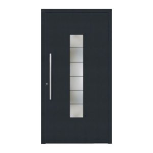 Aluminium-Sicherheitshaustür 108 Lucca anthrazit Anschlag links 110 x 210 cm