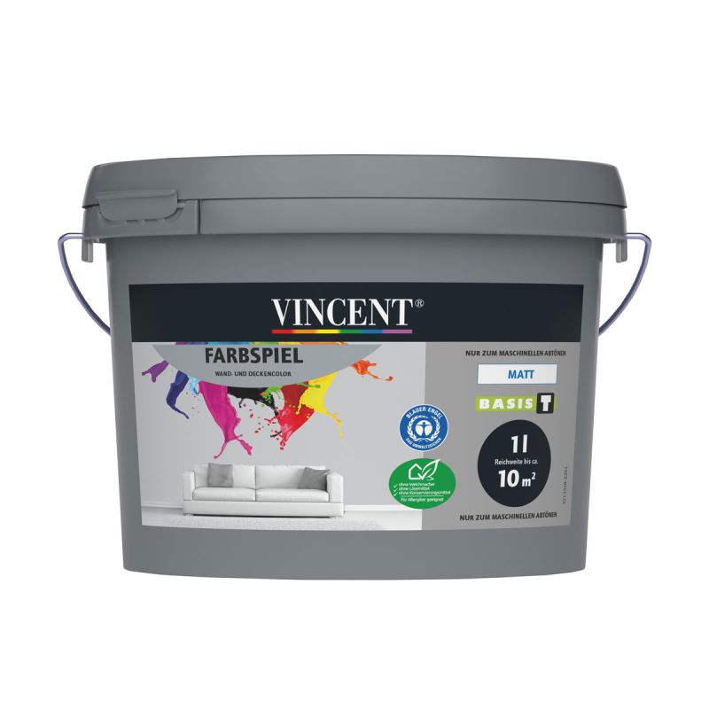 Vincent  Wandfarbe Farbspiel Mix It matt 1 L
