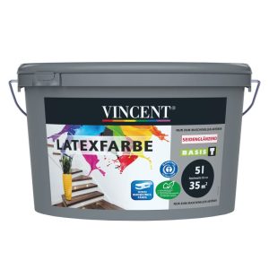 Vincent Wandfarbe Latexfarbe Mix It seidenglänzend 5 L Vincent Wandfarbe Latexfarbe Mix It seidenglänzend 5 L