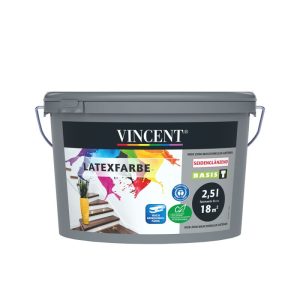 Vincent Wandfarbe Latexfarbe Mix It seidenglänzend 2,5 L Vincent Wandfarbe Latexfarbe Mix It seidenglänzend 2,5 L
