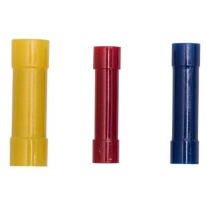Krone Stoßverbinder je 3 rot blau gelb Krone Stoßverbinder je 3 rot blau gelb