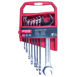 Krone Gabelschlüssel-Satz 6-22 mm 8-teilig Krone Gabelschlüssel-Satz 6-22 mm 8-teilig