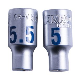 Krone Steckschlüsseleinsatz 1/4 5 und 5,5 mm Krone Steckschlüsseleinsatz 1/4 5 und 5,5 mm