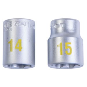 Krone Steckschlüsseleinsatz 3/8 14 und 15 mm Krone Steckschlüsseleinsatz 3/8 14 und 15 mm