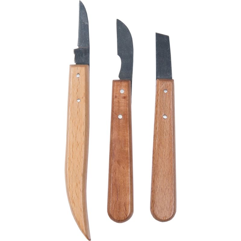 Krone Kerbschnitzgarnitur 3 teilig