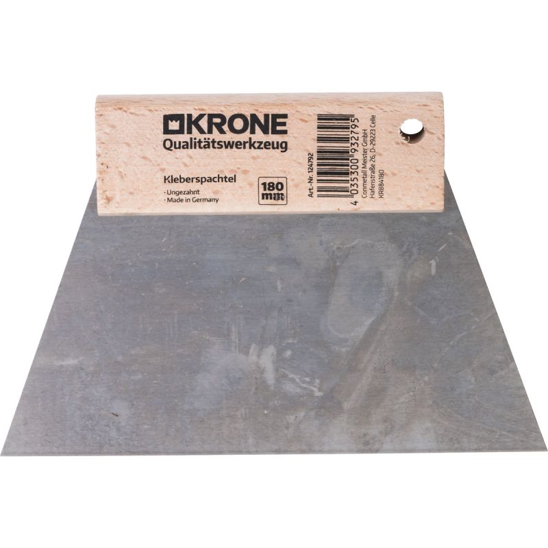 Krone Kleberspachtel 180 mm ungezahnt