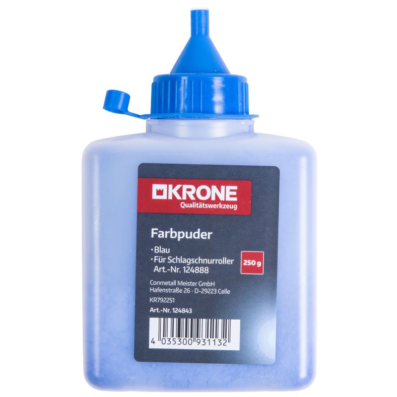 Krone Farbpuder blau 250g f Schlagschnur
