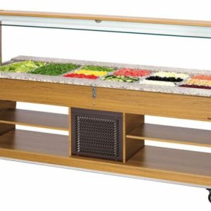 Bartscher Salat-Buffetwagen, kalt, 6x 1/1 GN, 2150mm Bartscher Salat-Buffetwagen, kalt, 6x 1/1 GN, 2150mm