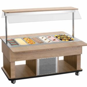 NORDCAP Speiseeis-Auftisch-Vitrine MINI CREAM 3V,3x 5L Eisschalen NORDCAP Speiseeis-Auftisch-Vitrine MINI CREAM 3V,3x 5L Eisschalen