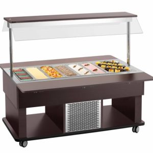 Bartscher Salat-Buffetwagen Kids K4110-150W, 4x 1/1 GN, Wenge Bartscher Salat-Buffetwagen Kids K4110-150W, 4x 1/1 GN, Wenge