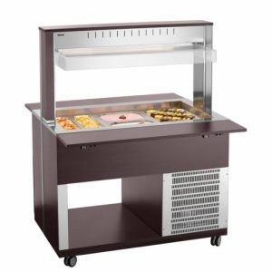 Bartscher Salat-Buffetwagen K3110-200W, 3x 1/1 GN, Wenge Bartscher Salat-Buffetwagen K3110-200W, 3x 1/1 GN, Wenge