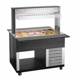 Bartscher Salat-Buffetwagen K3110-200A, 3x 1/1 GN, Anthrazit Bartscher Salat-Buffetwagen K3110-200A, 3x 1/1 GN, Anthrazit