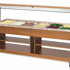 Bartscher Buffetwagen, warm, 6x 1/1 GN, 2 Becken Bartscher Buffetwagen, warm, 6x 1/1 GN, 2 Becken