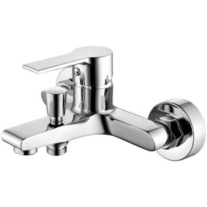 Basic Wannenarmatur Arles chrom 1/2"-Brauseanschluss inkl S-Anschlüsse und Rosetten Basic Wannenarmatur Arles chrom 1/2"-Brauseanschluss inkl S-Anschlüsse und Rosetten