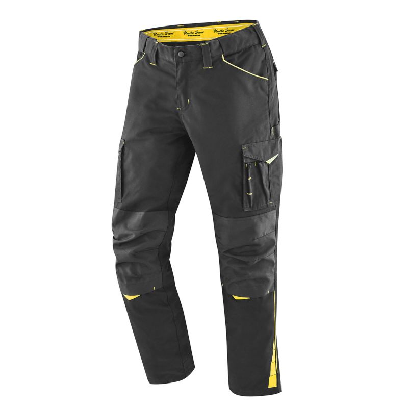 Terrax Workwear Herren-Arbeitshose schwarz/gelb Größe 48