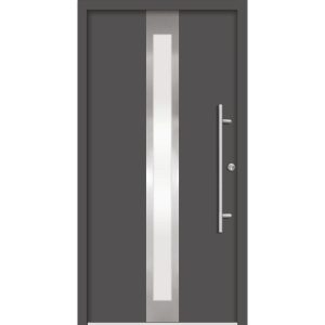 SplenDoor Premium-Haustür Passivedoor Stockholm energiesparend anthrazit 110 x 210 cm rechts SplenDoor Premium-Haustür Passivedoor Stockholm energiesparend anthrazit 110 x 210 cm rechts