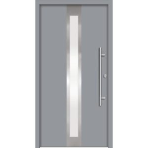 SplenDoor Premium-Haustür Passivedoor Stockholm energiesparend grau 100 x 210 cm rechts SplenDoor Premium-Haustür Passivedoor Stockholm energiesparend grau 100 x 210 cm rechts