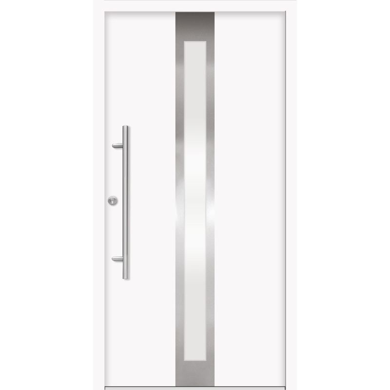 SplenDoor  Premium-Haustür Passivedoor Stockholm energiesparend weiss 100 x 200 cm links
