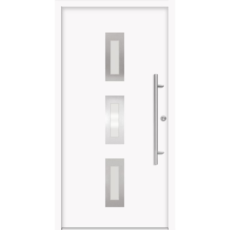 SplenDoor Premium-Haustür Passivedoor Aalborg energiesparend weiss 110 x 210 cm rechts