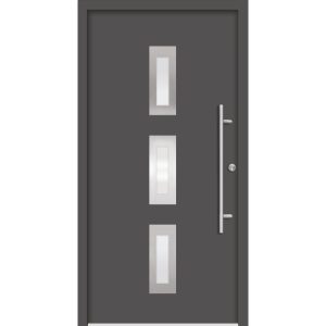 SplenDoor Premium-Haustür Passivedoor Aalborg energiesparend anthtazit 110 x 210 cm rechts SplenDoor Premium-Haustür Passivedoor Aalborg energiesparend anthtazit 110 x 210 cm rechts