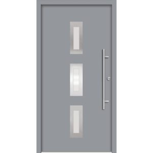 SplenDoor Premium-Haustür Passivedoor Aalborg energiesparend grau 110 x 210 cm rechts SplenDoor Premium-Haustür Passivedoor Aalborg energiesparend grau 110 x 210 cm rechts