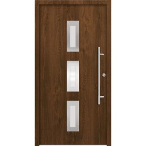 SplenDoor Premium-Haustür Passivedoor Aalborg energiesparend nussbaum 100 x 210 cm rechts SplenDoor Premium-Haustür Passivedoor Aalborg energiesparend nussbaum 100 x 210 cm rechts