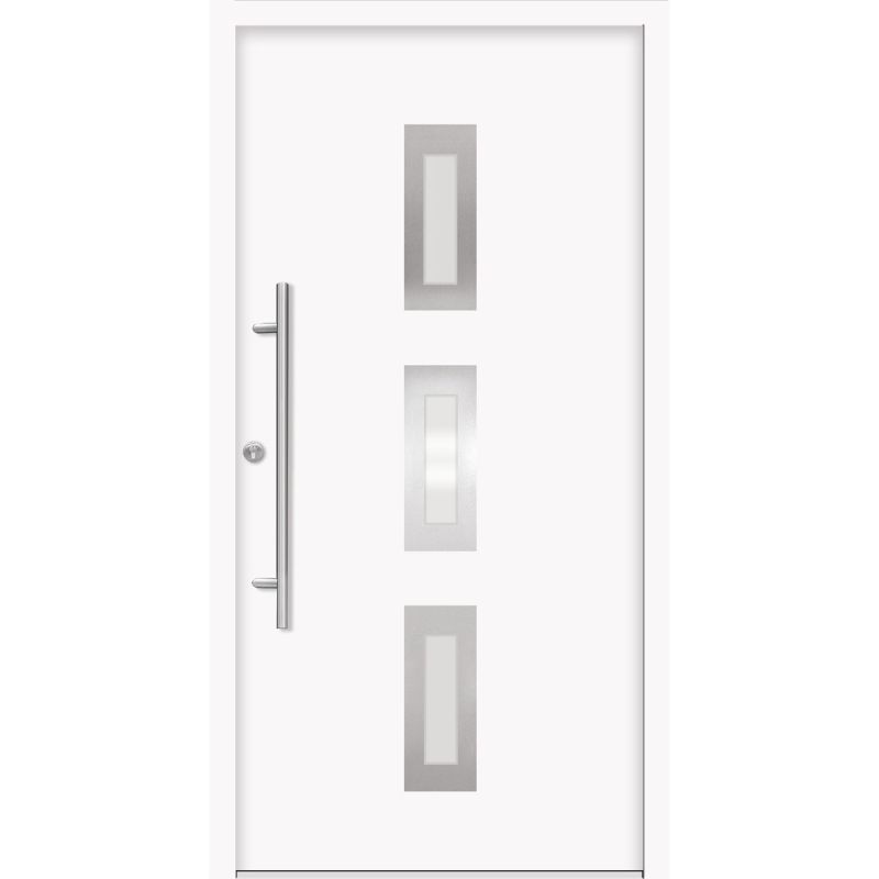 SplenDoor Premium-Haustür Passivedoor Aalborg energiesparend wiess 100 x 200 cm links