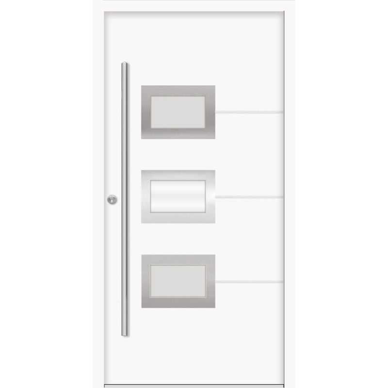 SplenDoor Premium-Haustür Passivedoor Bergen energiesparend weiss 110 x 210 cm links
