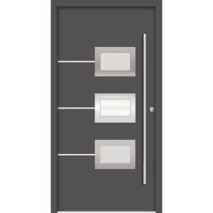 SplenDoor Premium-Haustür Passivedoor Bergen energiesparend anthrazit 100 x 210 cm rechts SplenDoor Premium-Haustür Passivedoor Bergen energiesparend anthrazit 100 x 210 cm rechts
