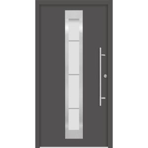 SplenDoor Premium-Haustür Passivedoor Malmo energiesparend anthrazit 110 x 210 cm rechts SplenDoor Premium-Haustür Passivedoor Malmo energiesparend anthrazit 110 x 210 cm rechts